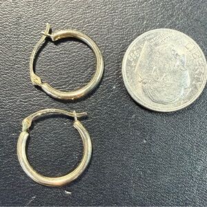 14 K Gold Hoop Earrings - Classic